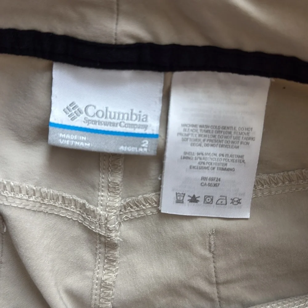 2 Pairs of North Face Black Small And Columbia Khaki Pants Sz 2 - Picture 8 of 13